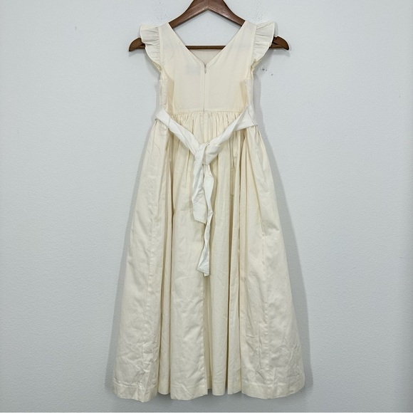J. Crew Crewcuts Girls Flutter Sleeve Ivory Cream Tulle Dress Girls Size 10 NWT - Picture 3 of 9